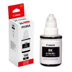 Botella de Tinta Canon GI-190 Negro para Impresora Pixma