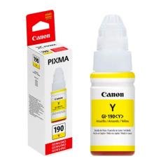 Botella de Tinta Canon GI-190 Amarillo para Impresora Pixma