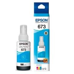 Botella de Tinta Epson 673 Cyan para Impresora EcoTank