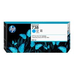 Cartucho de Tinta HP 738 300ml Cian para Impresora Designjet